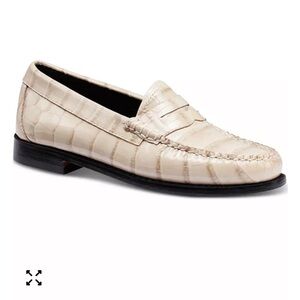 G H BASS
Weejun Whitney Croc Embossed Leather Penny Loafers